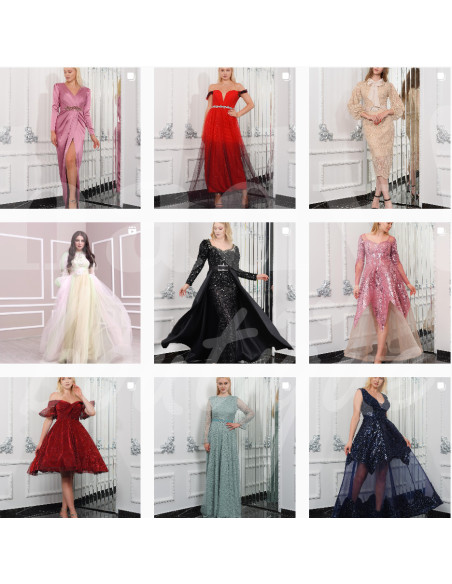 0068 Grossiste Turquie Evening dress - 1