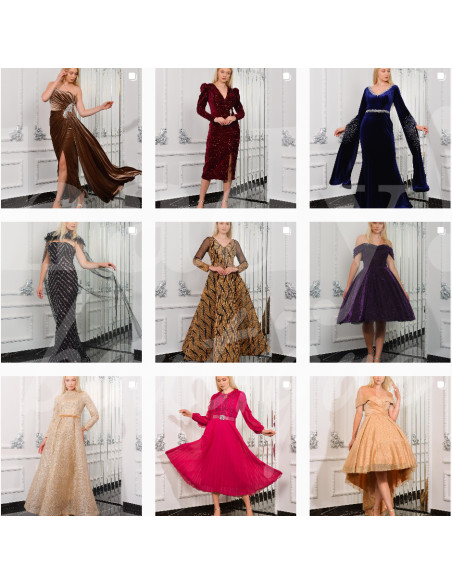 0068 Grossiste Turquie Evening dress - 3