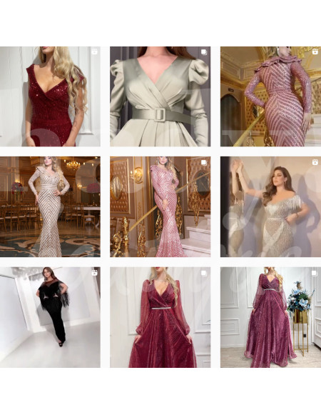 0070 Grossiste Turquie Robe soirée - 3