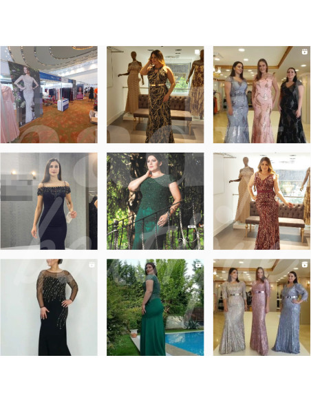 0504 Grossiste Turquie Robe soirée - 2